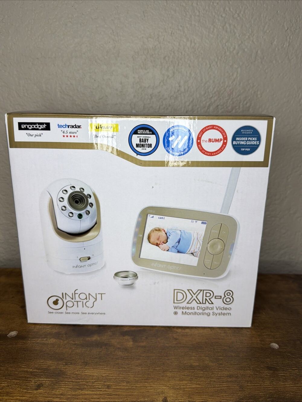 Infant Optics DXR-8 Video Baby Monitor 3.5” Screen Camera Tested Open Box